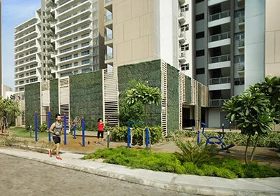 Outdoor fitness area