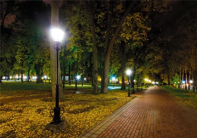 Well-lit streets