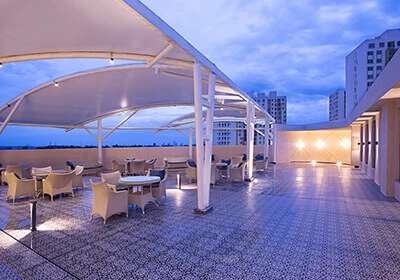 Rooftop lounge