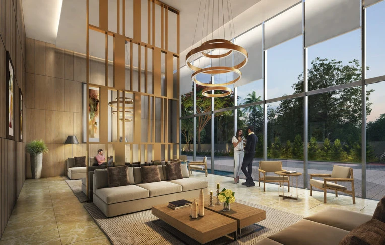 Grand Double-height Lobby
