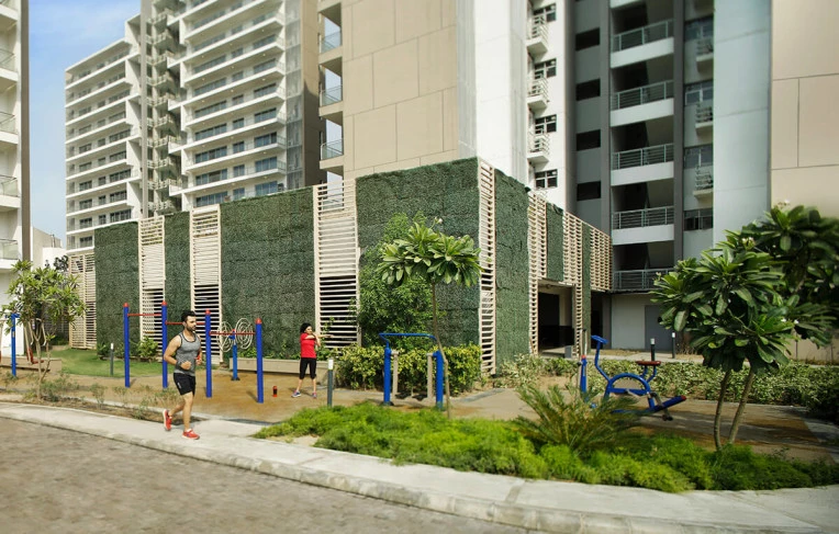Outdoor fitness area